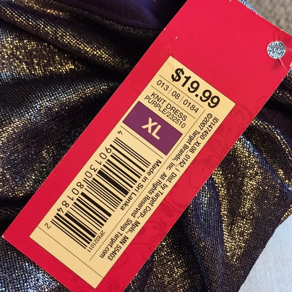 Xhilaration Purple Metallic Dress - Picture 7 of 7
